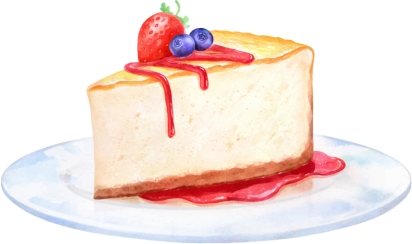 imagem de um bolo branco com frutas e uma calda de morango em cima dele